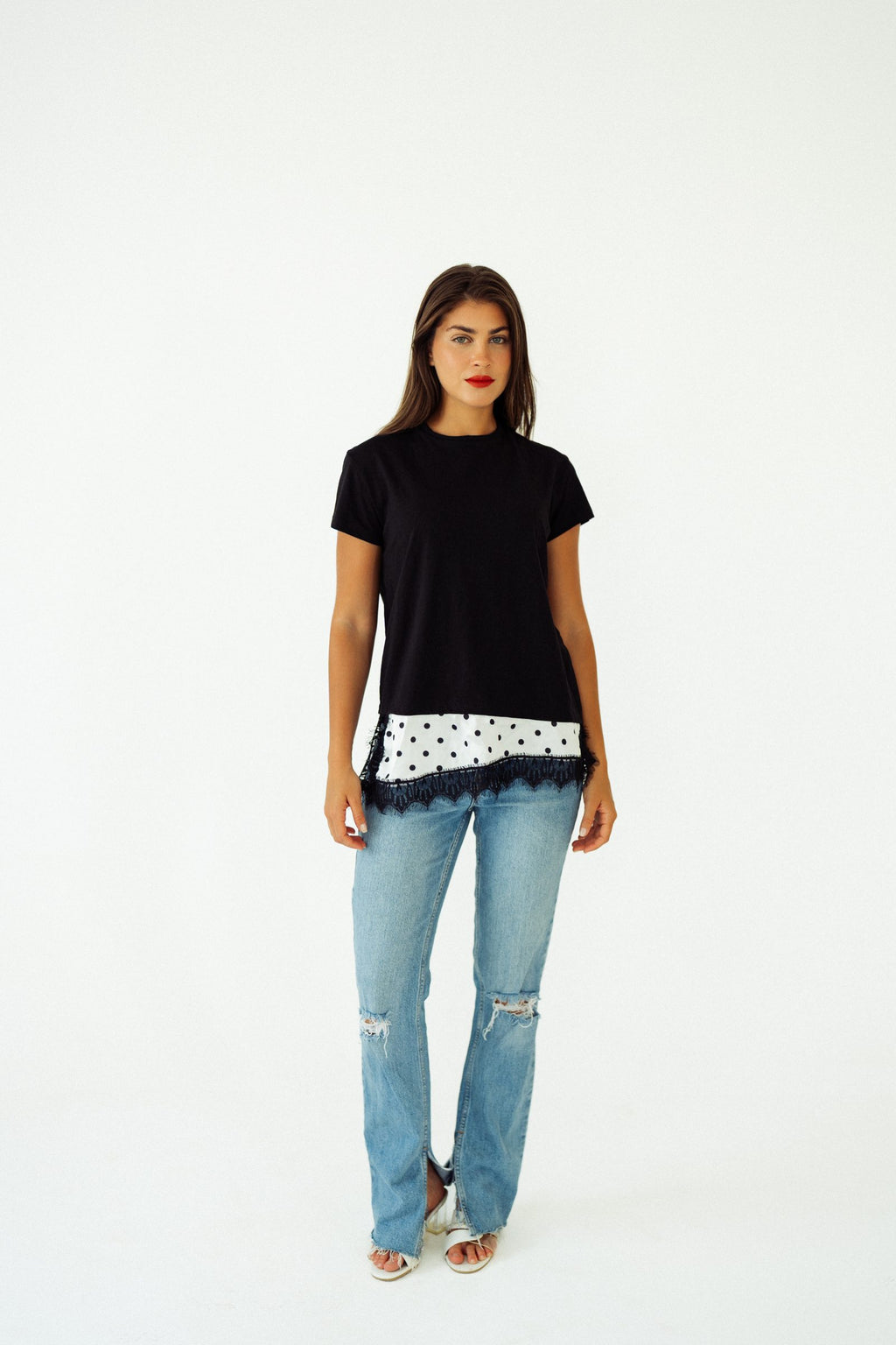 Dotted Lace Tee