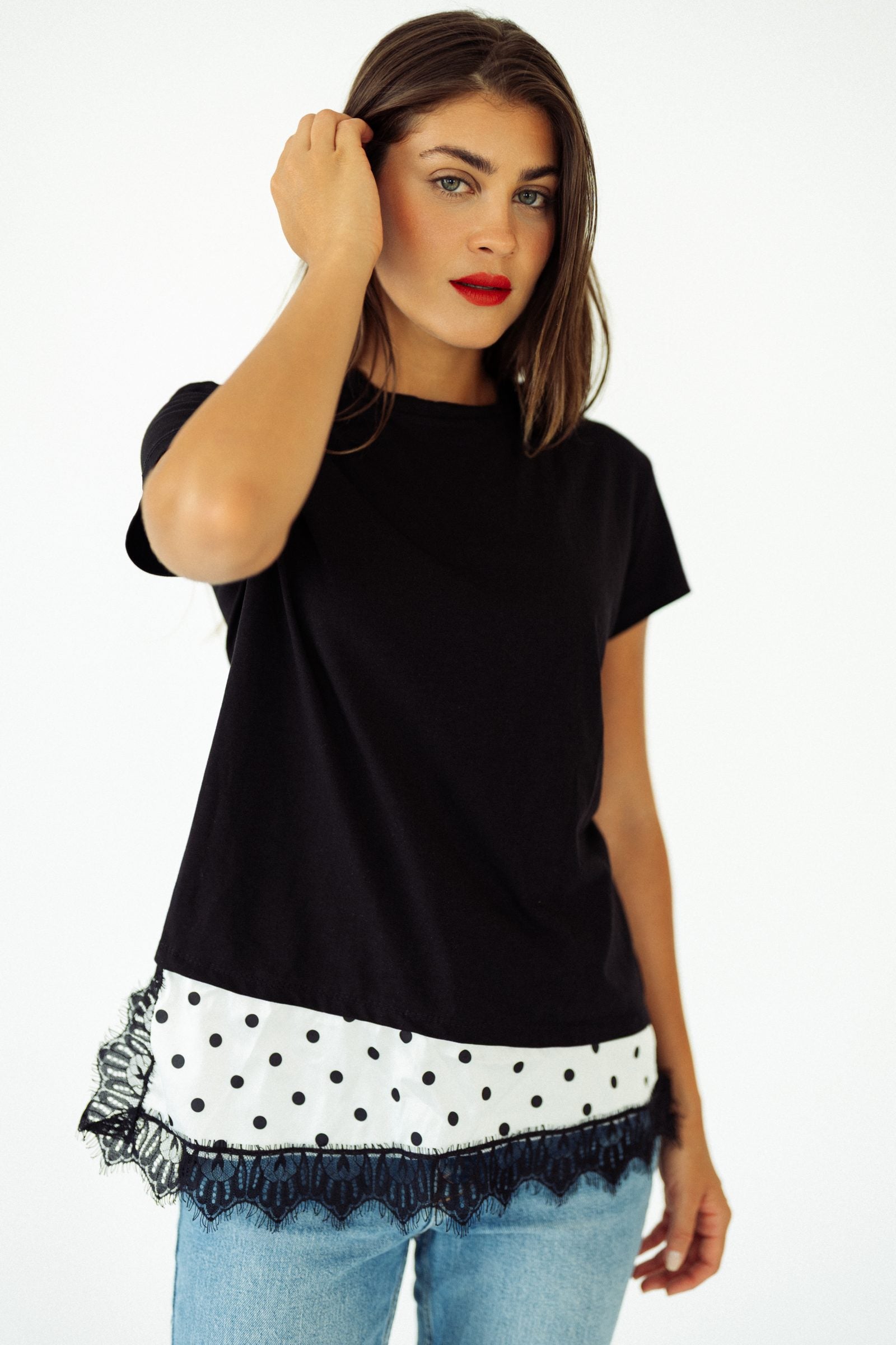 Dotted Lace Tee